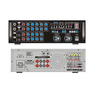 KOKaudio MXA-101 600 Watt Karaoke Mixing Amplifier front and back